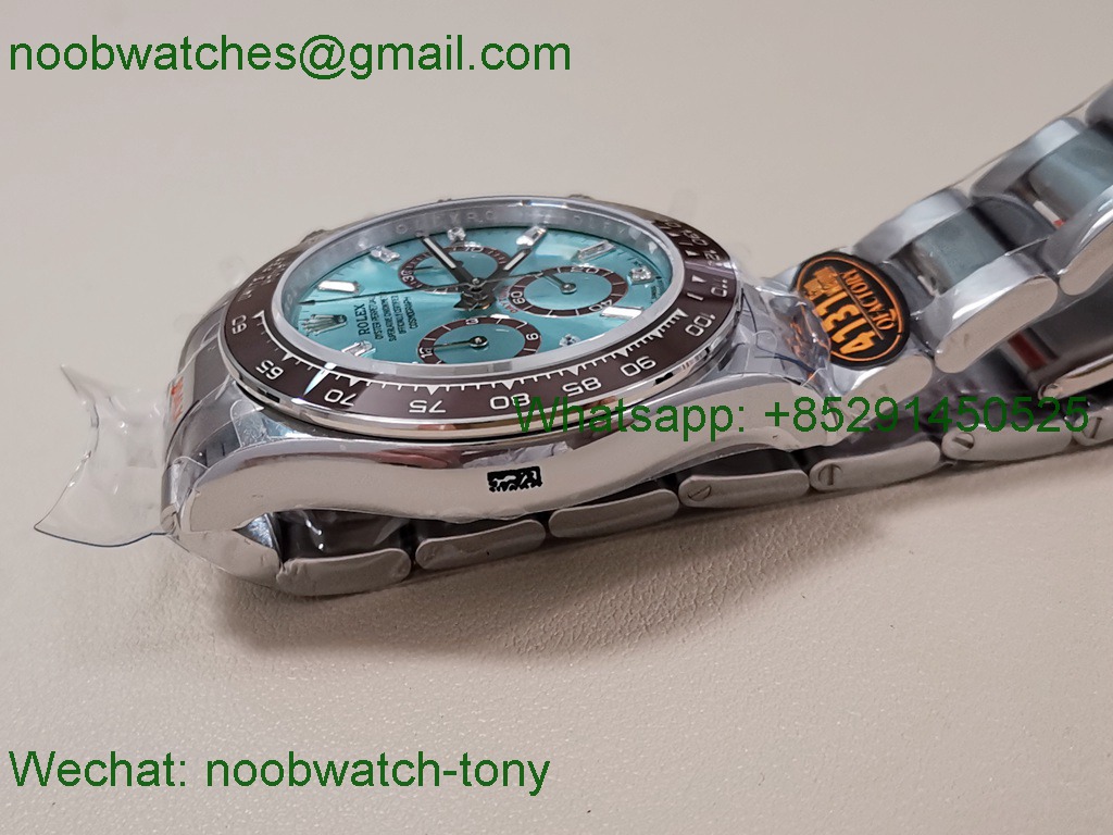 Replica Rolex Daytona 126506 Gain Weight QF 1:1 Best SuperCLone Ice Blue Dial Diamond SH4131 V6