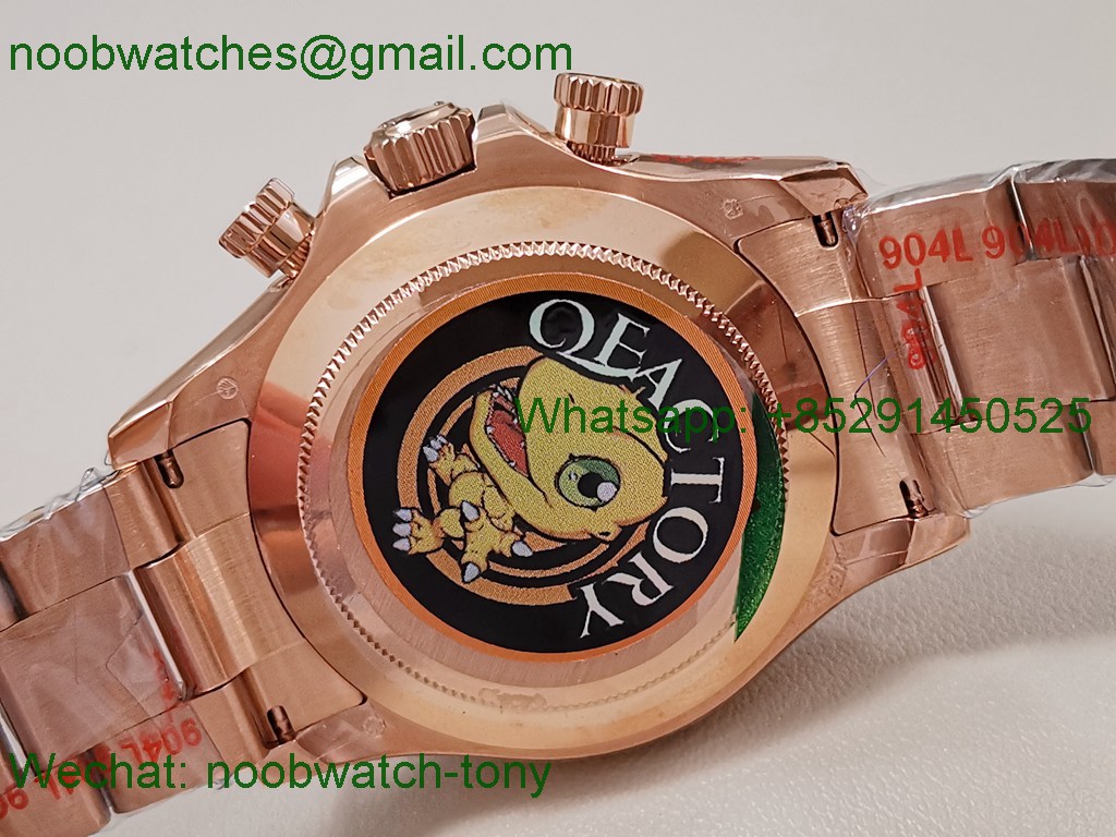 Replica Rolex Daytona 126505 Gain Weight Rose Gold QF 1:1 Best SuperClone RG Dial SH4131 V6