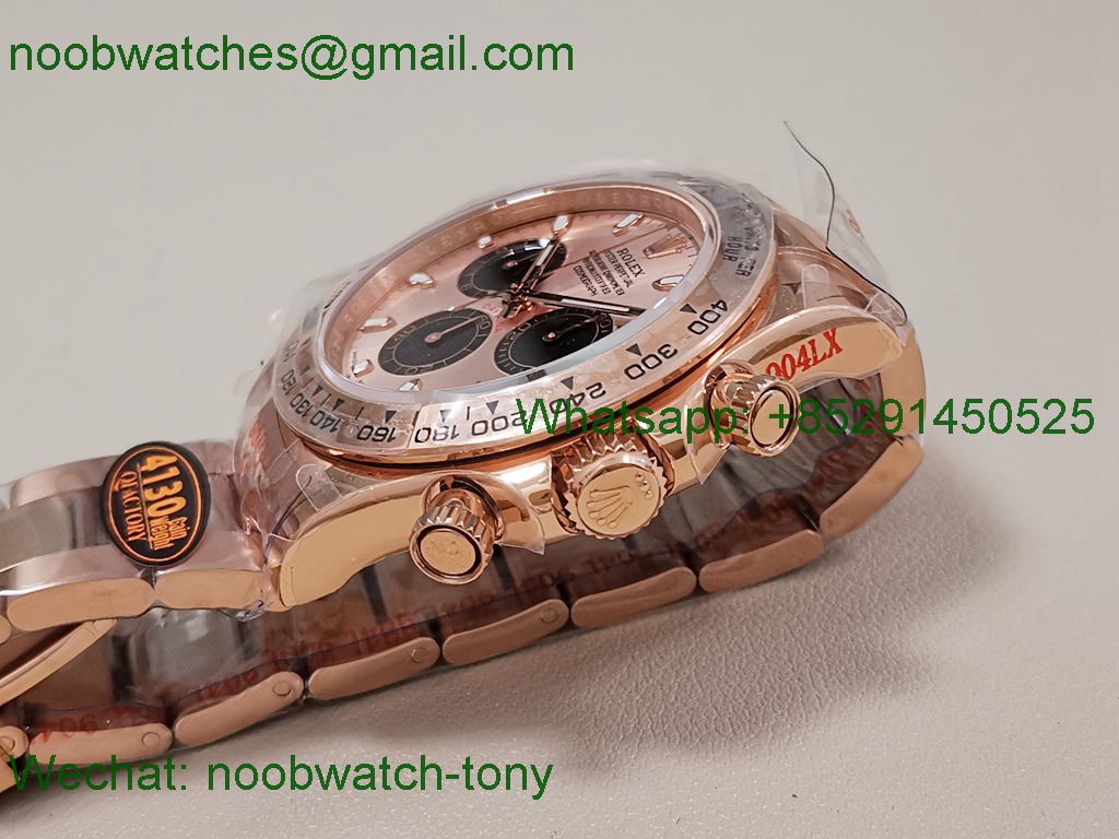 Replica Rolex Daytona 126505 Gain Weight Rose Gold QF 1:1 Best SuperClone RG Dial SH4131 V6