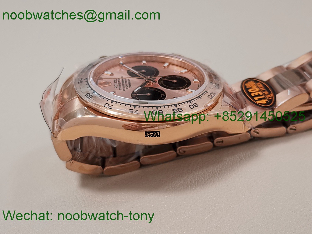 Replica Rolex Daytona 126505 Gain Weight Rose Gold QF 1:1 Best SuperClone RG Dial SH4131 V6