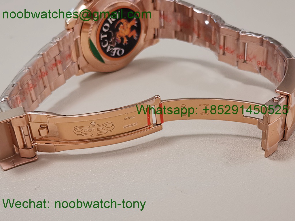 Replica Rolex Daytona 126505 Gain Weight Rose Gold QF 1:1 Best SuperClone Black Dial SH4131 V6