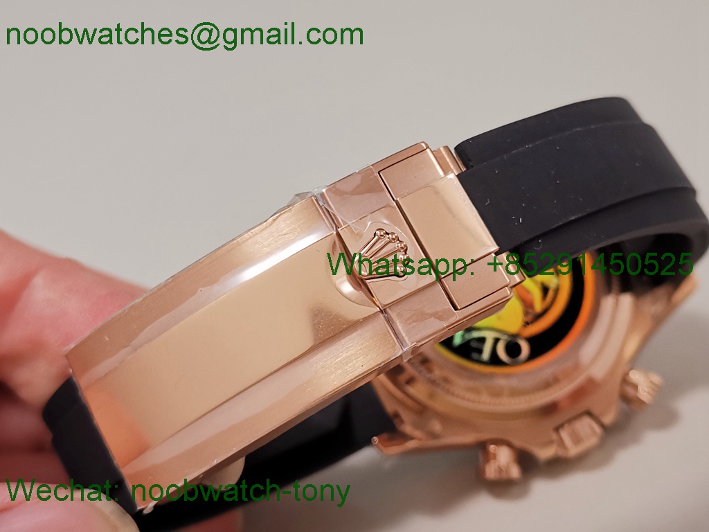 Replica Rolex Daytona 126515 QF Gain Weight 1:1 Best SuperCLone Black Dial Oysterflex SH4131 V11