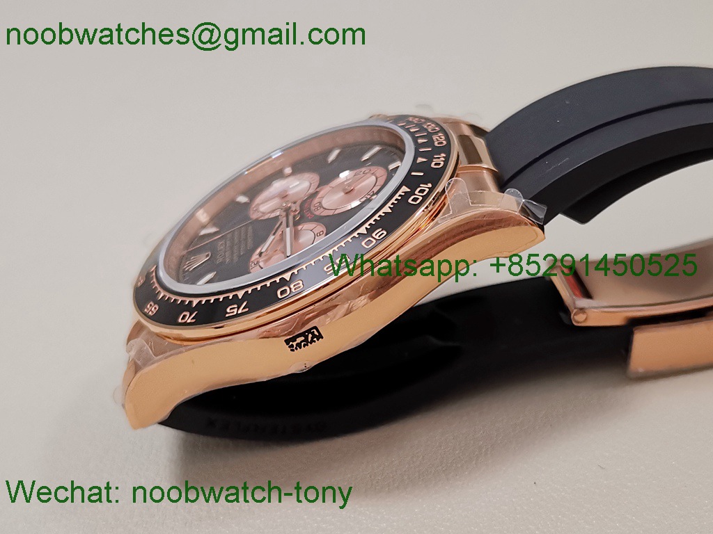 Replica Rolex Daytona 126515 QF Gain Weight 1:1 Best SuperCLone Black Dial Oysterflex SH4131 V11