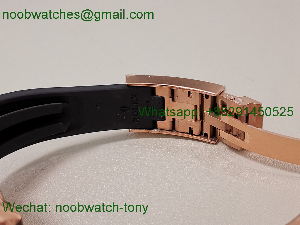 Replica Rolex Daytona 126515 QF Gain Weight 1:1 Best SuperCLone Black Dial Oysterflex SH4131 V11