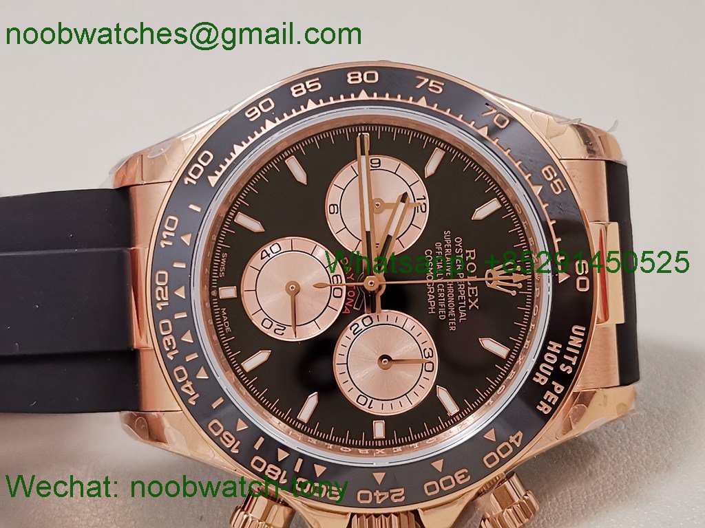 Replica Rolex Daytona 126515 QF Gain Weight 1:1 Best SuperCLone Black Dial Oysterflex SH4131 V11
