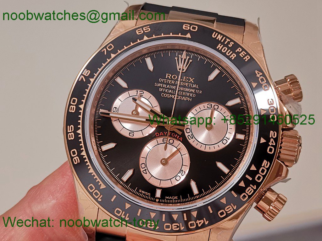 Replica Rolex Daytona 126515 QF Gain Weight 1:1 Best SuperCLone Black Dial Oysterflex SH4131 V11
