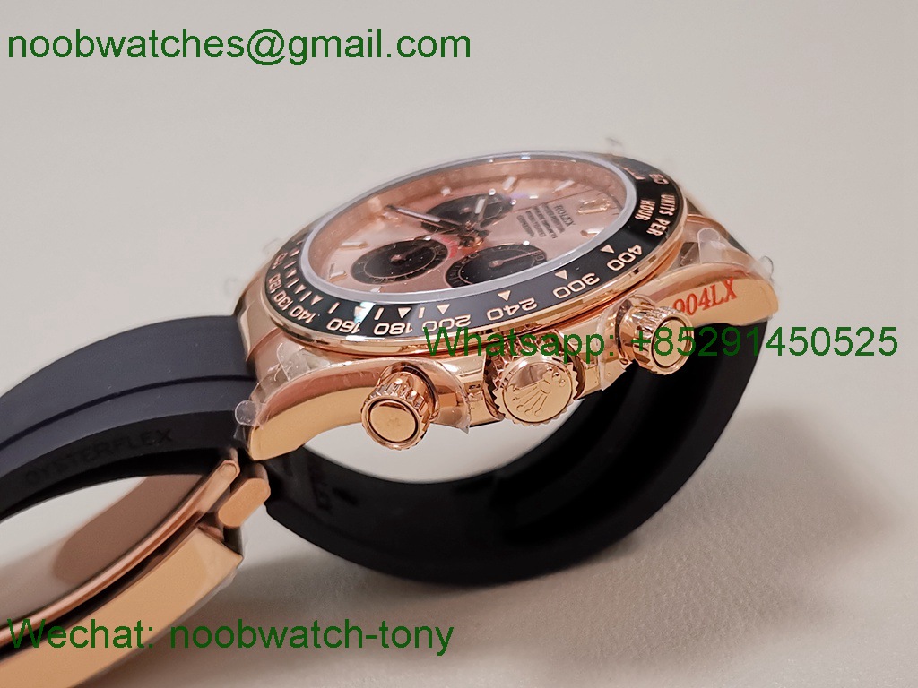 Replica Rolex Daytona 126515 Rose Gold QF Gain Weight 1:1 Best SuperCLone RG Dial Oysterflex SH4131 V11