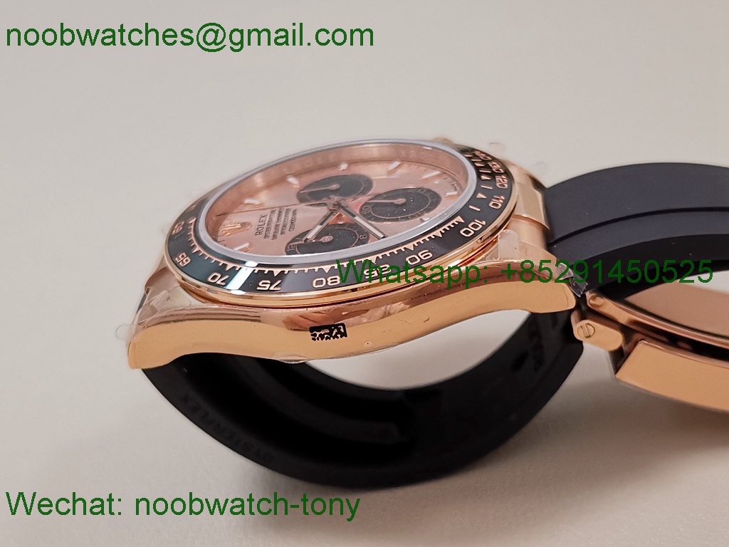 Replica Rolex Daytona 126515 Rose Gold QF Gain Weight 1:1 Best SuperCLone RG Dial Oysterflex SH4131 V11
