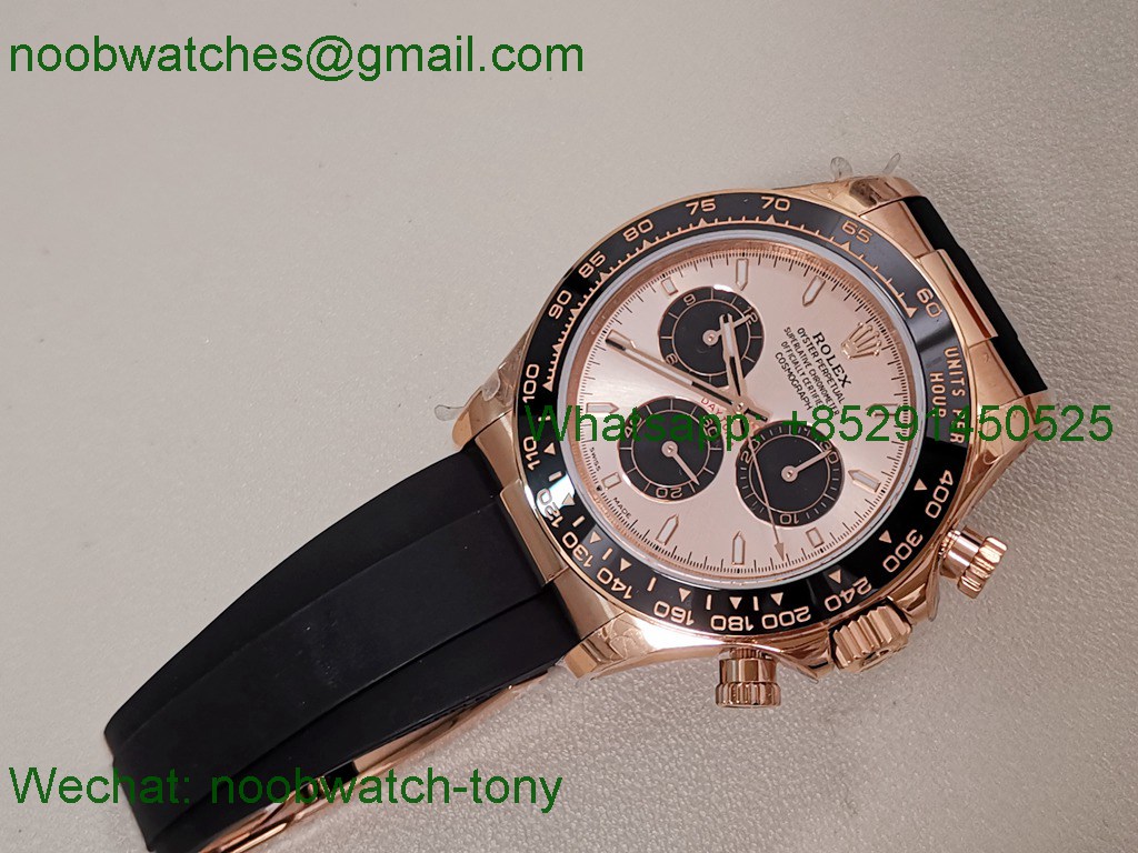 Replica Rolex Daytona 126515 Rose Gold QF Gain Weight 1:1 Best SuperCLone RG Dial Oysterflex SH4131 V11