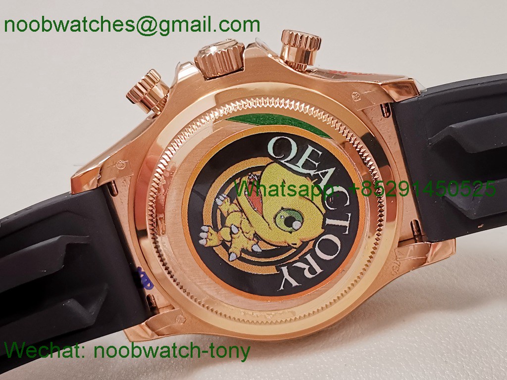 Replica Rolex Daytona 126515 Rose Gold QF Gain Weight 1:1 Best SuperCLone RG Dial Oysterflex SH4131 V11