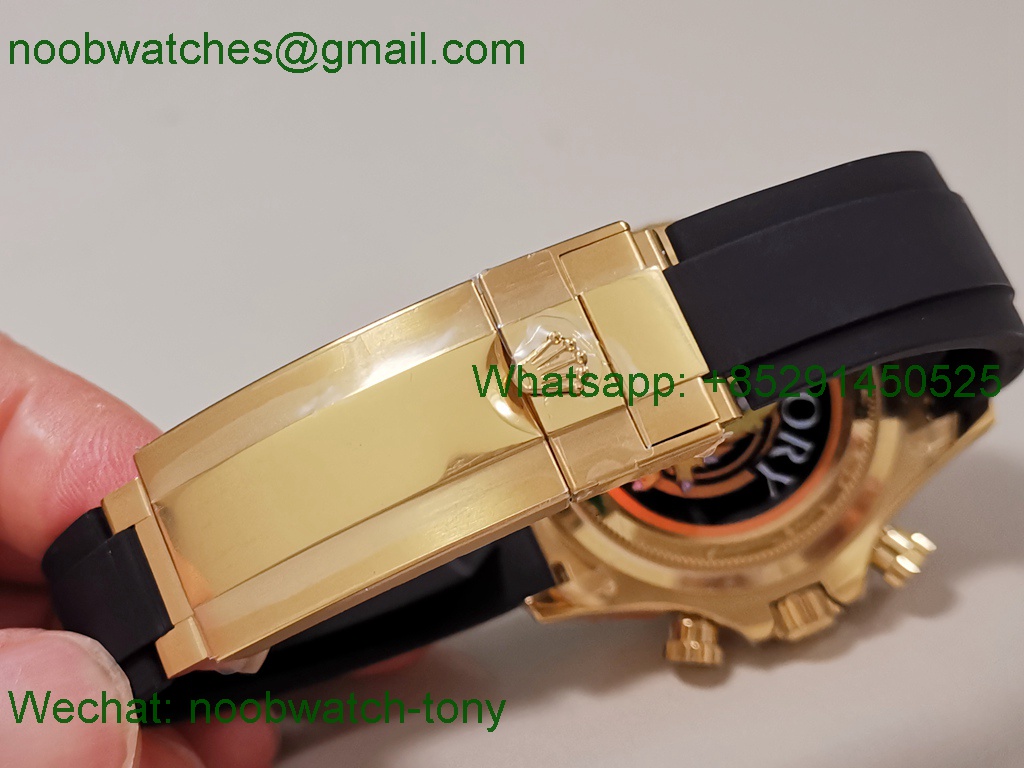 Replica Rolex Daytona 126518 Yellow Gold QF Gain Weight 1:1 Best SuperClone YG Dial Oysterflex SH4131 V11