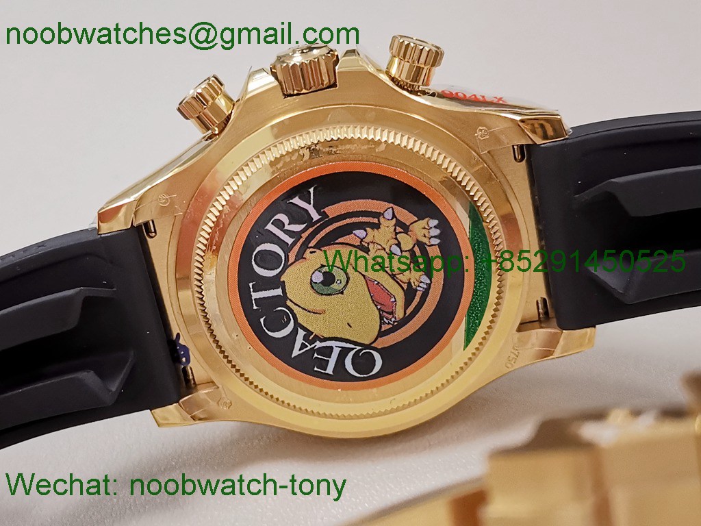 Replica Rolex Daytona 126518 Yellow Gold QF Gain Weight 1:1 Best SuperClone YG Dial Oysterflex SH4131 V11