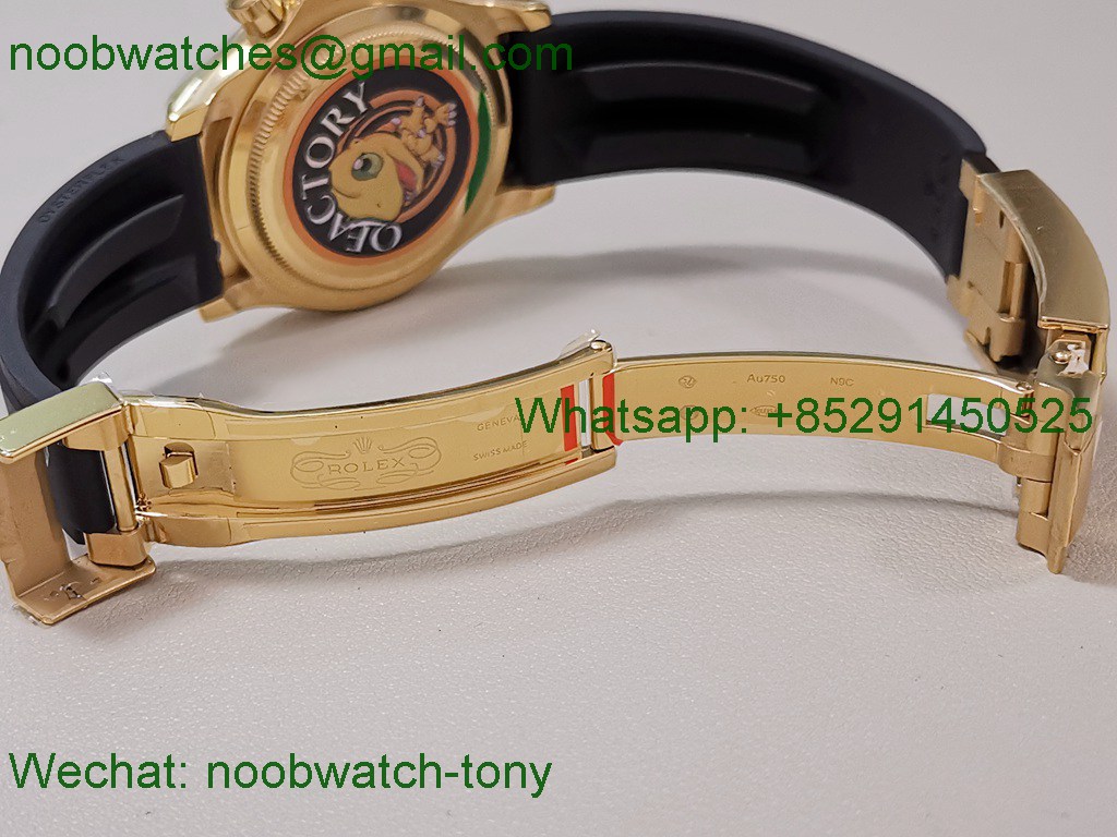 Replica Rolex Daytona 126518 Yellow Gold QF Gain Weight 1:1 Best SuperClone YG Dial Oysterflex SH4131 V11