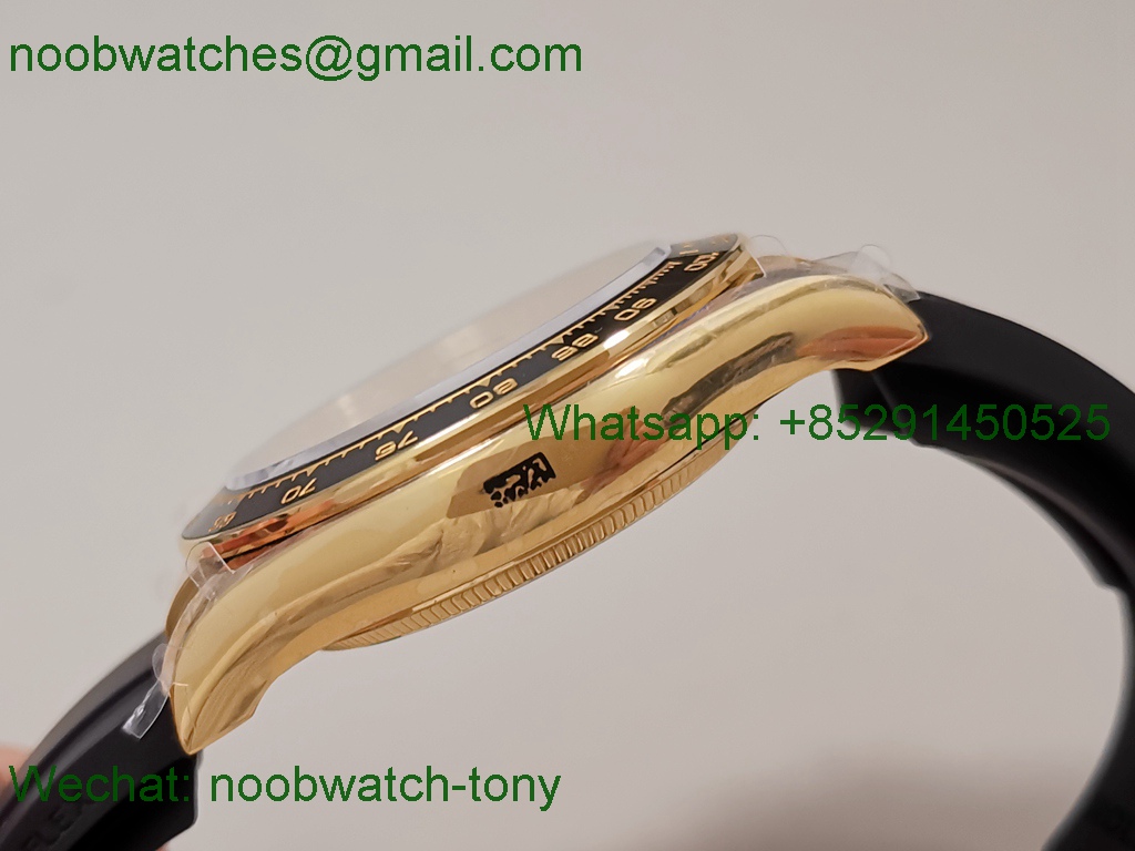 Replica Rolex Daytona 126518 Yellow Gold QF Gain Weight 1:1 Best SuperClone YG Dial Oysterflex SH4131 V11