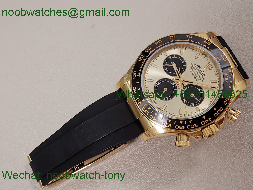 Replica Rolex Daytona 126518 Yellow Gold QF Gain Weight 1:1 Best SuperClone YG Dial Oysterflex SH4131 V11