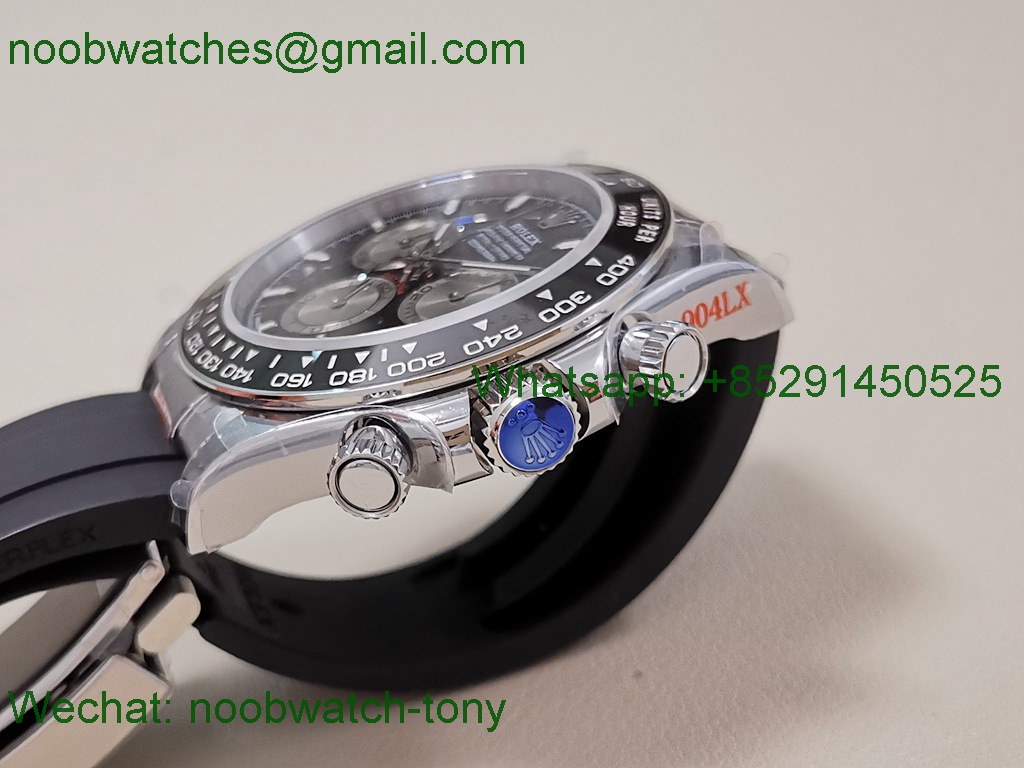 Replica Rolex Daytona 126519 QF Gain Weight 1:1 Best SuperClone Black Dial Oysterflex SH4131 V11