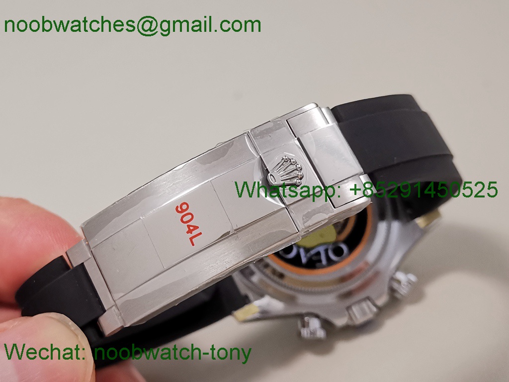 Replica Rolex Daytona 126519 QF Gain Weight 1:1 Best SuperClone Black Dial Oysterflex SH4131 V11