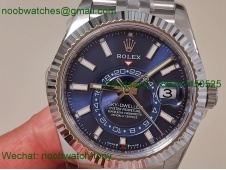 Replica Rolex Sky-Dweller 326934 ZF 1:1 Best Blue Dial Jubilee 2824