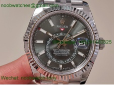 Replica Rolex Sky-Dweller 326934 ZF 1:1 Best Green Dial Jubilee 2824