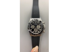 Replica Rolex Daytona 126519 Clean 1:1 Best SuperClone Black Diamond Dial Oysterflex SH4131