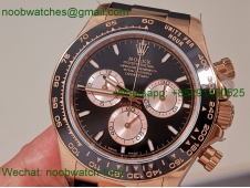Replica Rolex Daytona 126515 QF Gain Weight 1:1 Best SuperCLone Black Dial Oysterflex SH4131 V11
