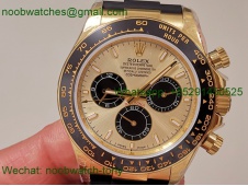 Replica Rolex Daytona 126518 Yellow Gold QF Gain Weight 1:1 Best SuperClone YG Dial Oysterflex SH4131 V11