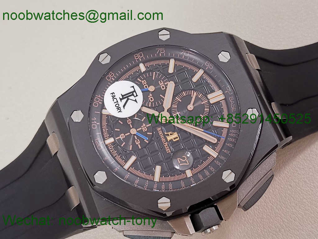 Replica Audemars Piguet AP ROO Offshore 44mm Black Ceramic TKF SuperClone A3126
