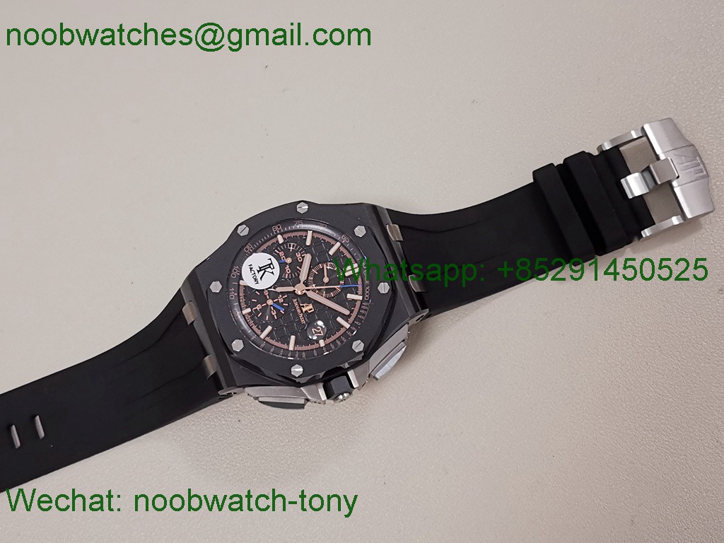 Replica Audemars Piguet AP ROO Offshore 44mm Black Ceramic TKF SuperClone A3126