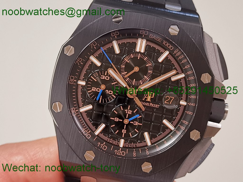 Replica Audemars Piguet AP ROO Offshore 44mm Black Ceramic TKF SuperClone A3126