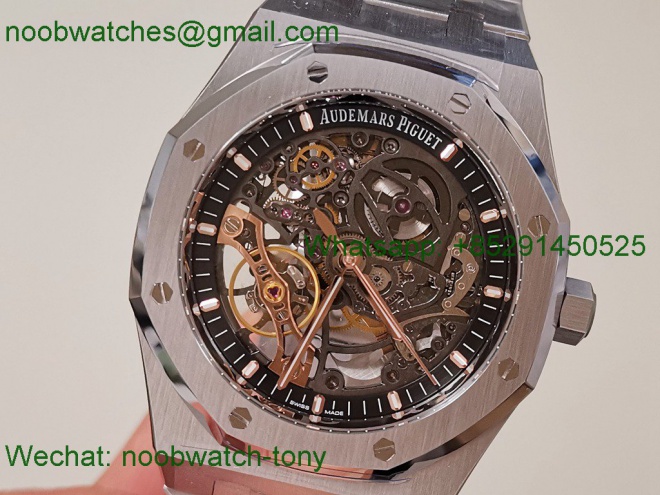 Replica Audemars Piguet AP Royal Oak 41mm Openworked 15407 THBF 1:1 Best SuperClone SA3132 V2