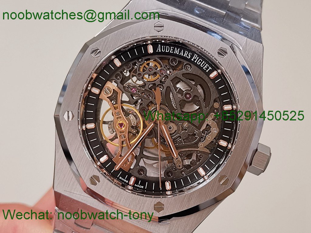 Replica Audemars Piguet AP Royal Oak 41mm Openworked 15407 THBF 1:1 Best SuperClone SA3132 V2