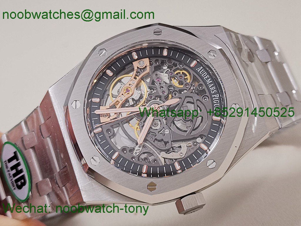 Replica Audemars Piguet AP Royal Oak 41mm Openworked 15407 THBF 1:1 Best SuperClone SA3132 V2