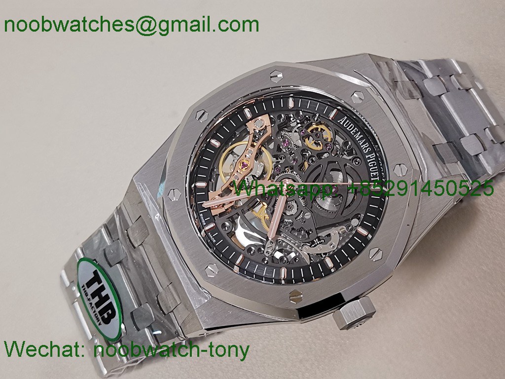 Replica Audemars Piguet AP Royal Oak 41mm Openworked 15407 THBF 1:1 Best SuperClone SA3132 V2
