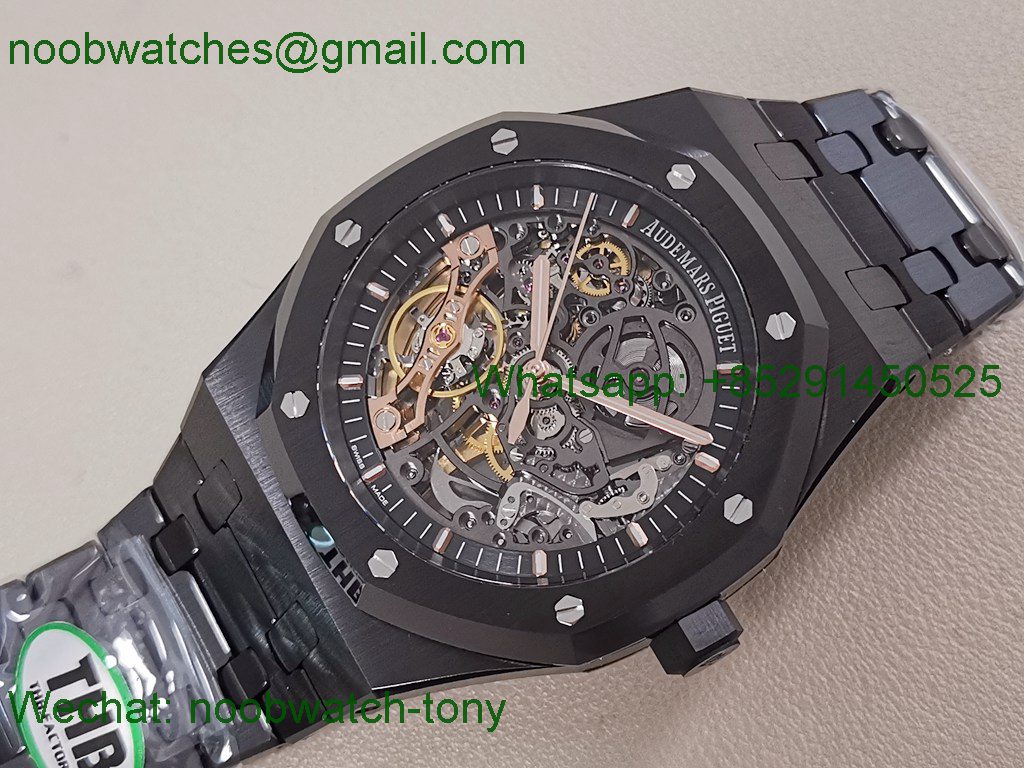Replica Audemars Piguet AP Royal Oak 41mm Black Ceramic 15416CE THBF 1:1 Best SuperCLone SA3132 V2