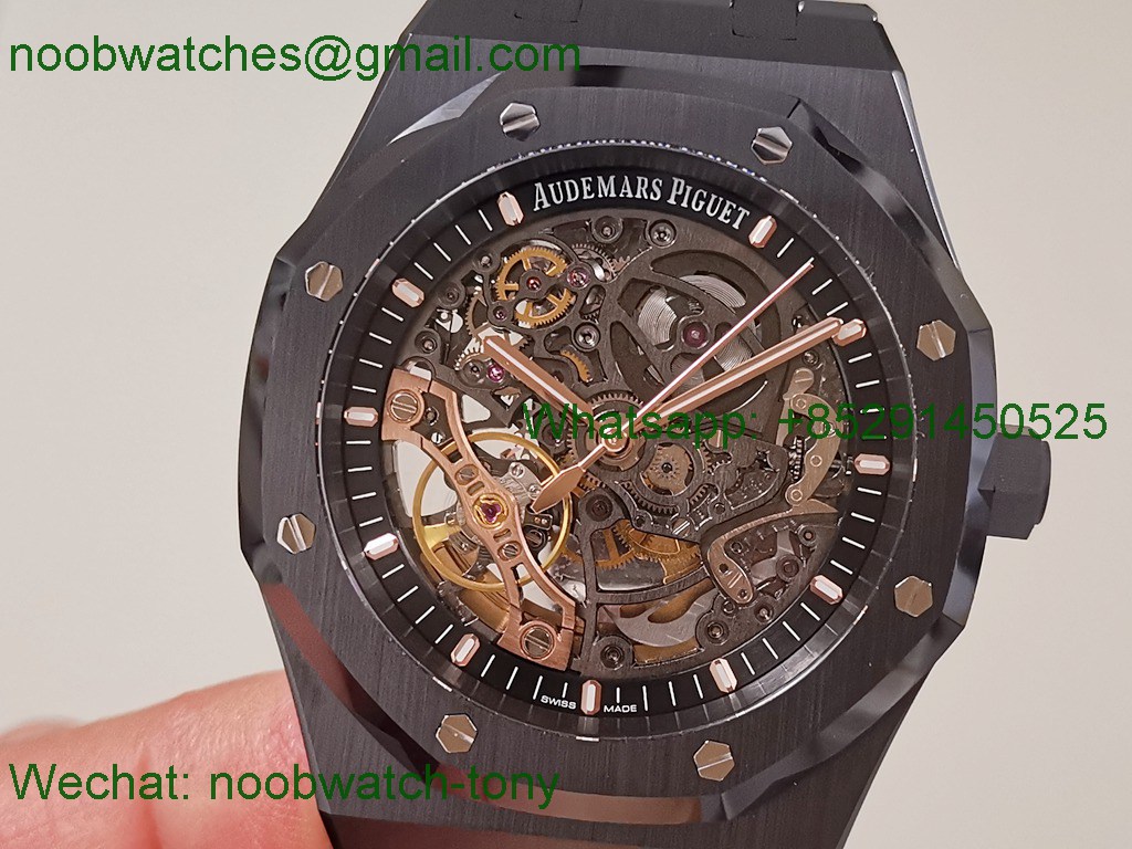 Replica Audemars Piguet AP Royal Oak 41mm Black Ceramic 15416CE THBF 1:1 Best SuperCLone SA3132 V2