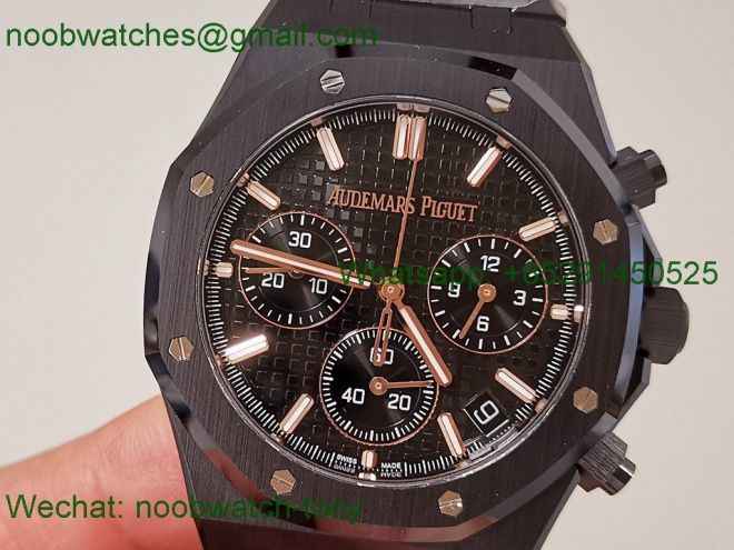 Replica Audemars Piguet AP Royal Oak Chrono 26240 Black Ceramic APSF 1:1 Best SuperCLone SA4401
