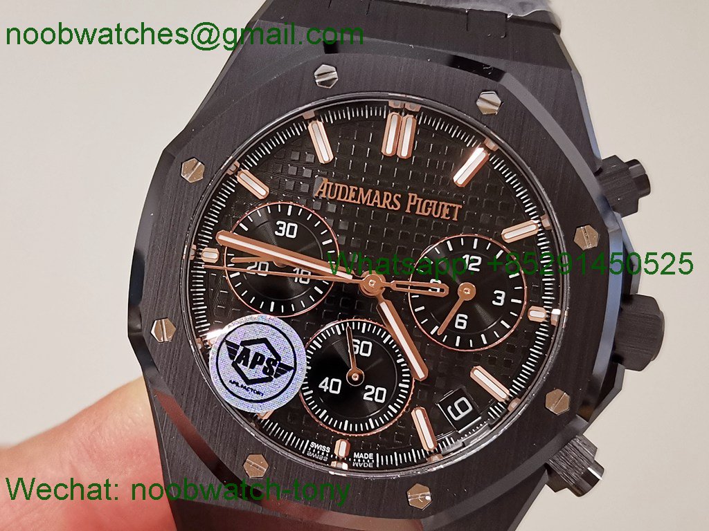 Replica Audemars Piguet AP Royal Oak Chrono 26240 Black Ceramic APSF 1:1 Best SuperCLone SA4401
