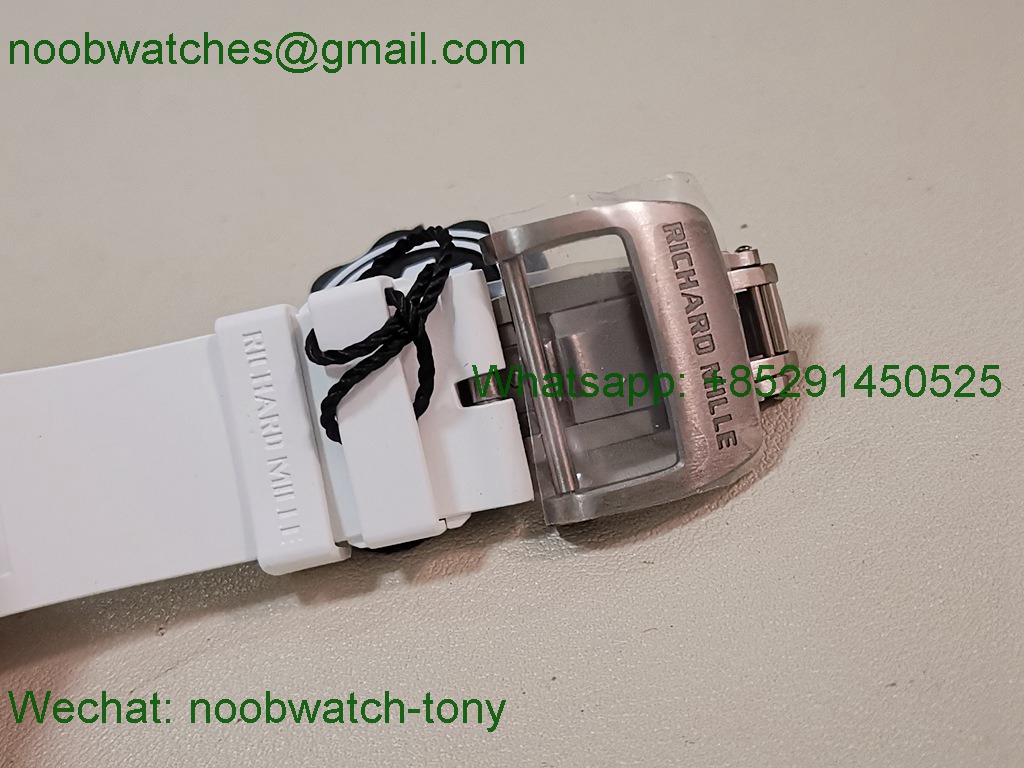Replica Richard Mille RM055 White Ceramic ZF V3 1:1 SuperCLone Skeleton RMUL2 