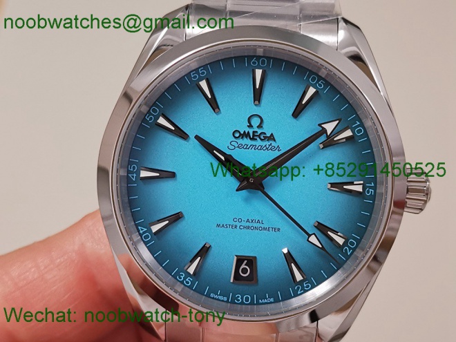 Replica OMEGA Aqua Terra 150M VSF 1:1 Best SuperCLone Turquoise Blue Dial A8900