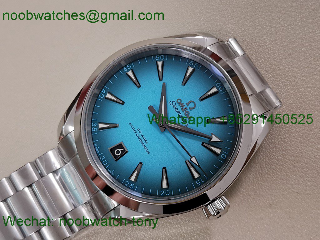 Replica OMEGA Aqua Terra 150M VSF 1:1 Best SuperCLone Turquoise Blue Dial A8900