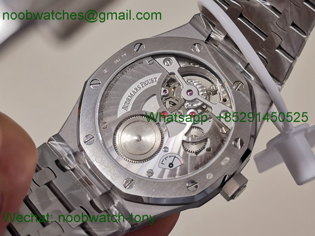 Replica Audemars Piguet AP Royal Oak 41mm Tourbillon SS BBS Best SuperCLone Gray Dial