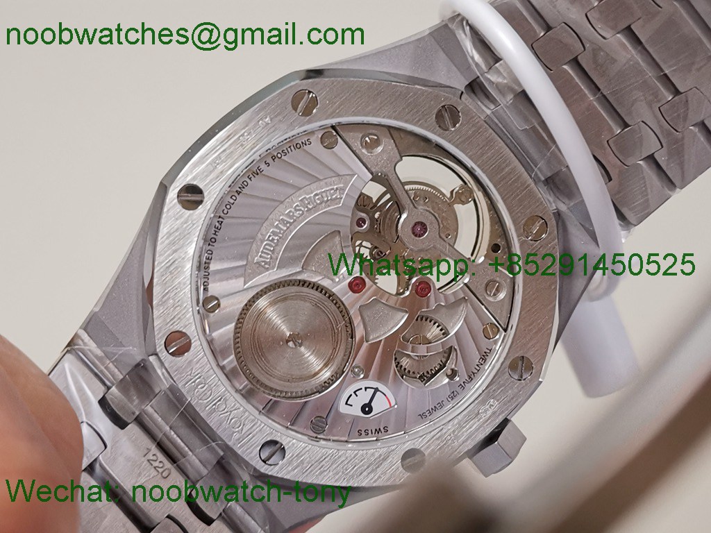 Replica Audemars Piguet AP Royal Oak 41mm Tourbillon SS BBS Best SuperCLone Gray Dial
