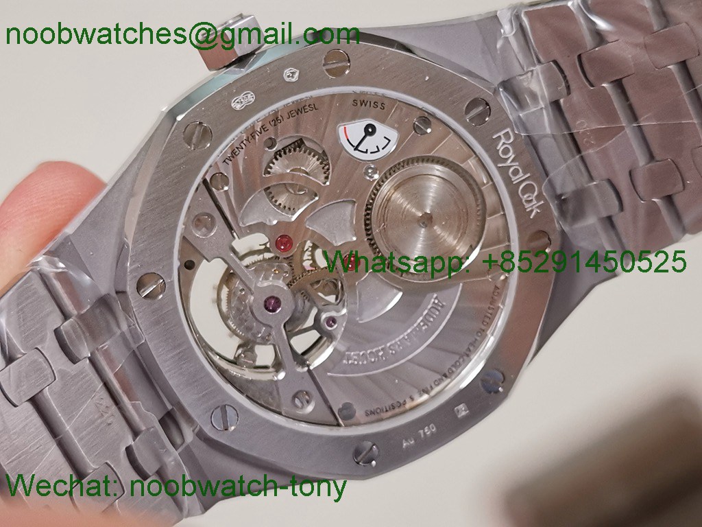 Replica Audemars Piguet AP Royal Oak 41mm Tourbillon SS BBS Best SuperCLone Gray Dial