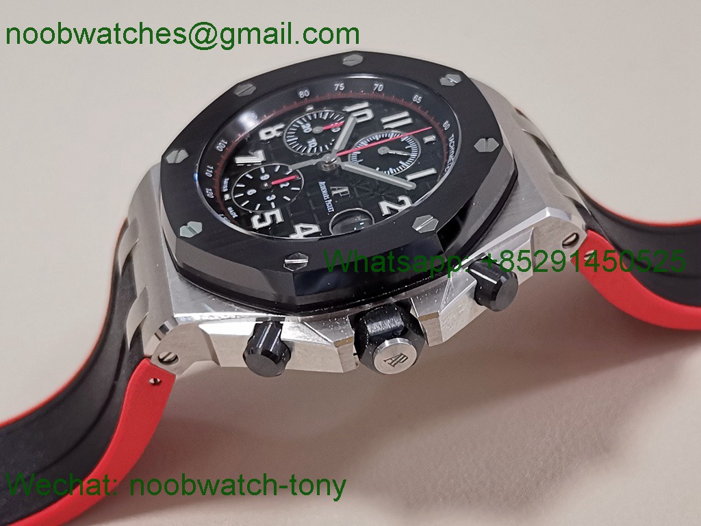 Replica Audemars Piguet AP Offshore Knight TKF 1:1 Best SuperCLone Black Dial Red A3126