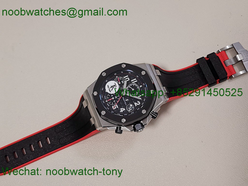 Replica Audemars Piguet AP Offshore Knight TKF 1:1 Best SuperCLone Black Dial Red A3126