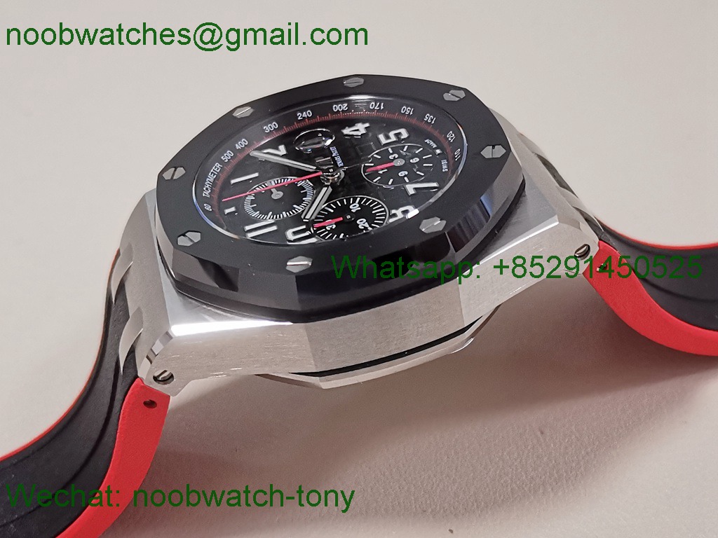 Replica Audemars Piguet AP Offshore Knight TKF 1:1 Best SuperCLone Black Dial Red A3126