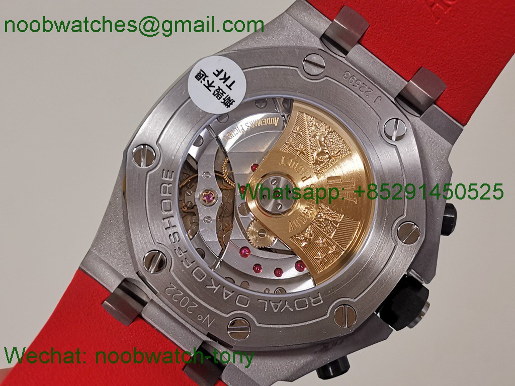 Replica Audemars Piguet AP Offshore Knight TKF 1:1 Best SuperCLone Black Dial Red A3126