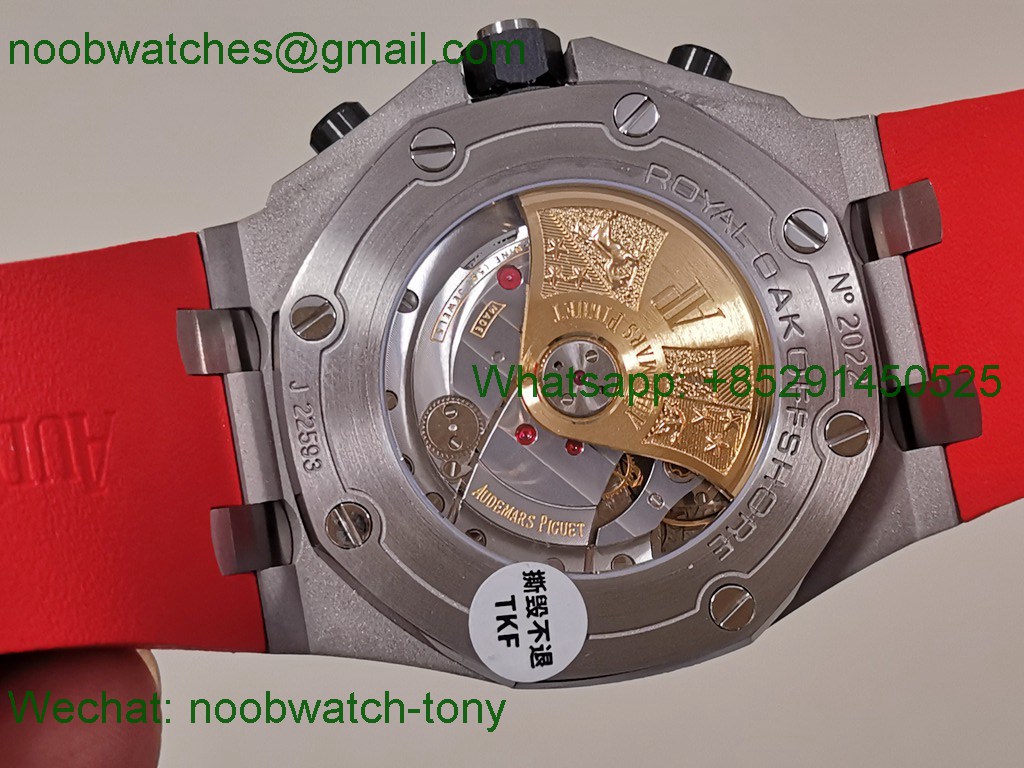 Replica Audemars Piguet AP Offshore Knight TKF 1:1 Best SuperCLone Black Dial Red A3126