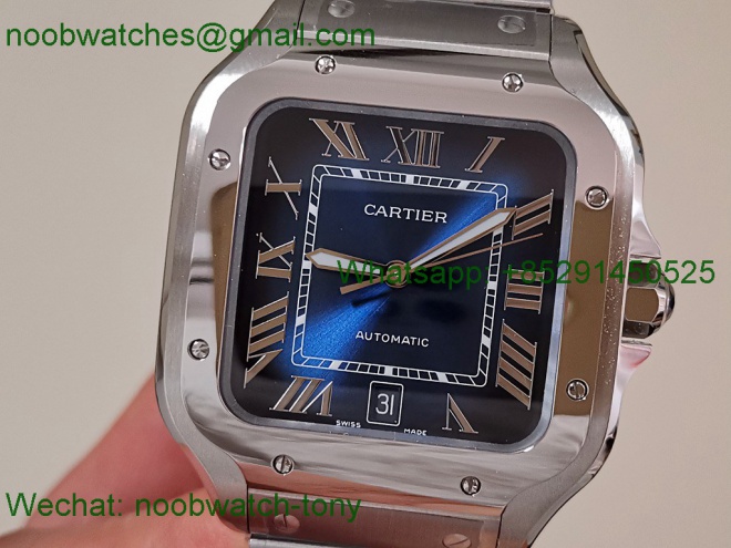 Replica Cartier Santos De Cartier 40mm Mens XL Blue Dial BVF MY9015 SuperClone
