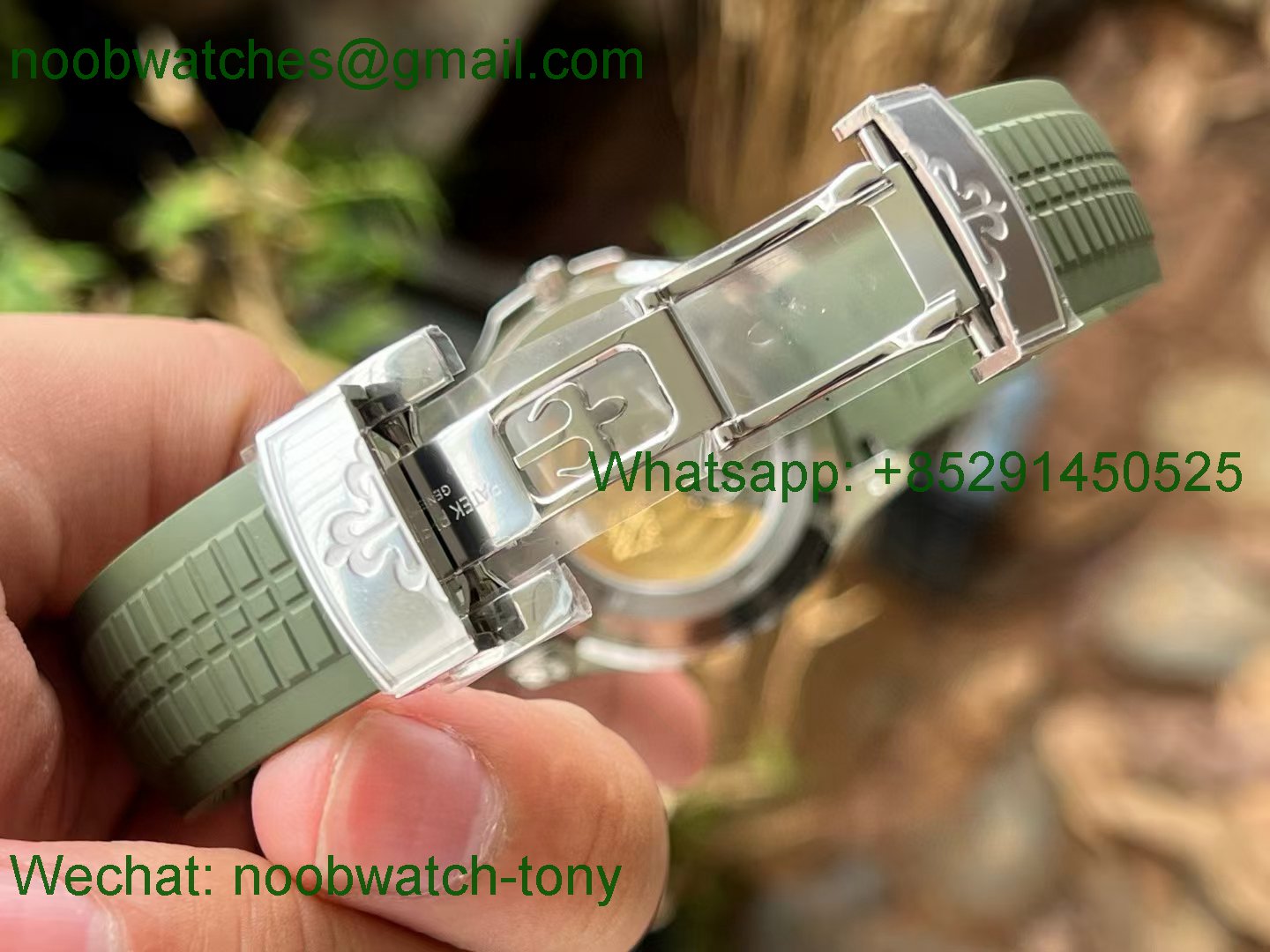 Replica Patek Philippe Aquanaut 5168G Gain Weight APW 1:1 Best SuperClone Green Dial Rubber 324CS